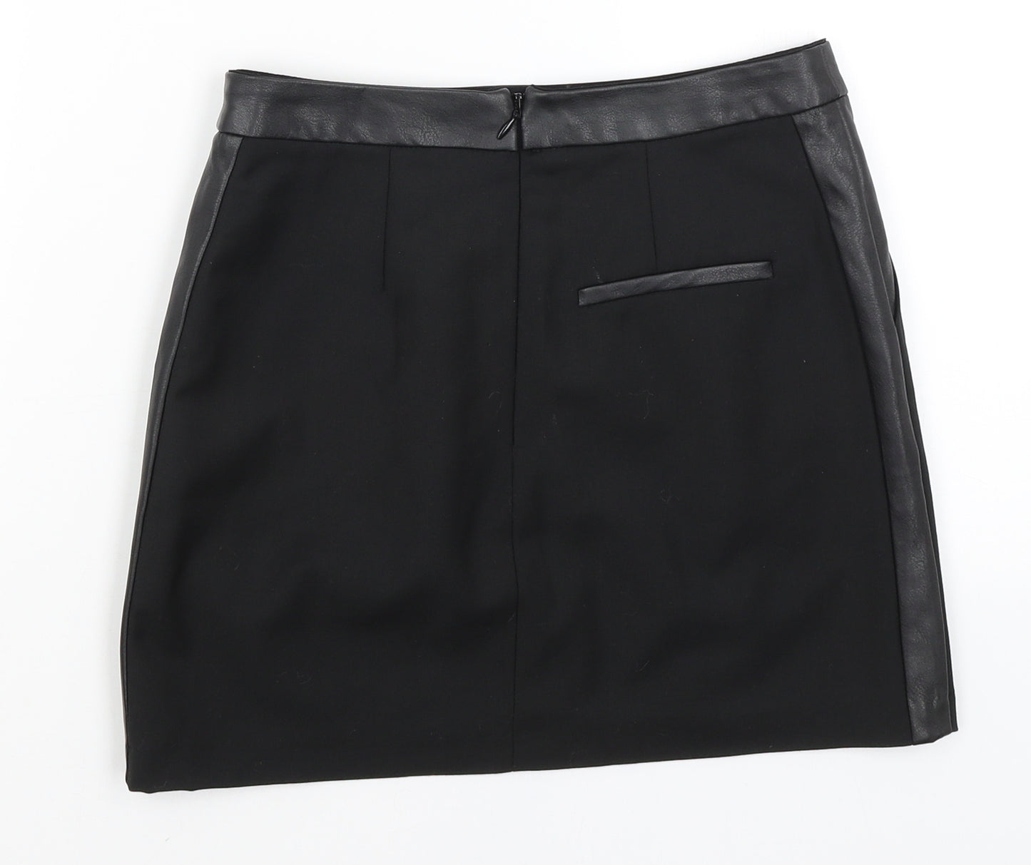 Topshop Womens Black   A-Line Skirt Size 8