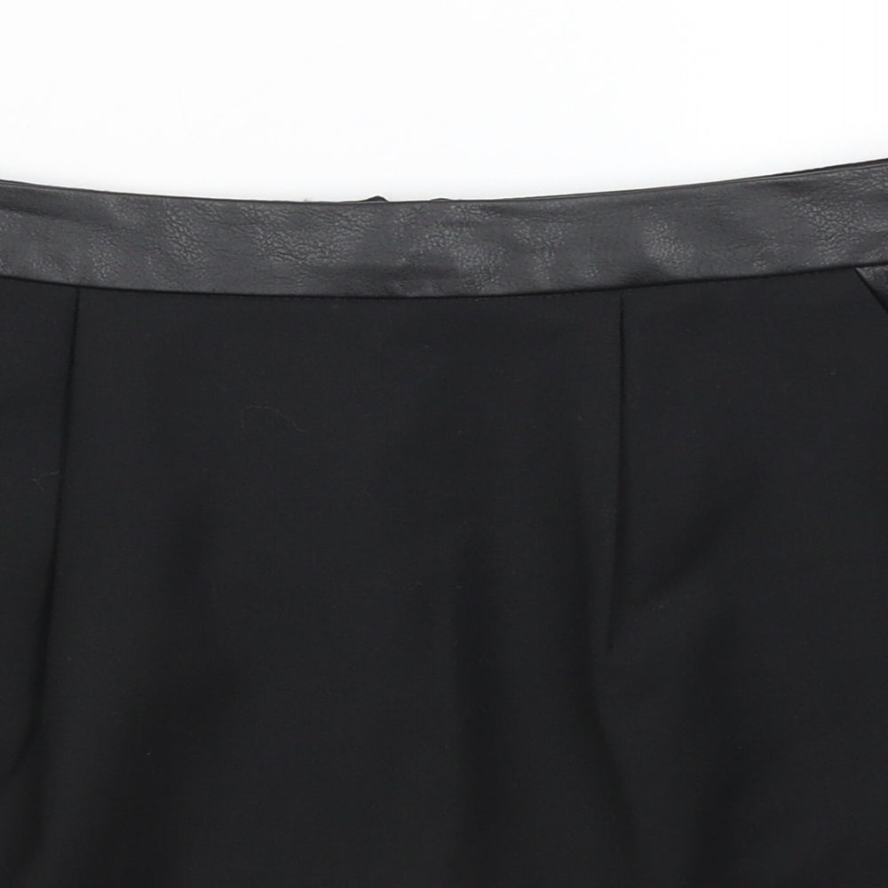 Topshop Womens Black   A-Line Skirt Size 8