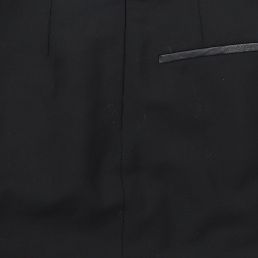 Topshop Womens Black   A-Line Skirt Size 8