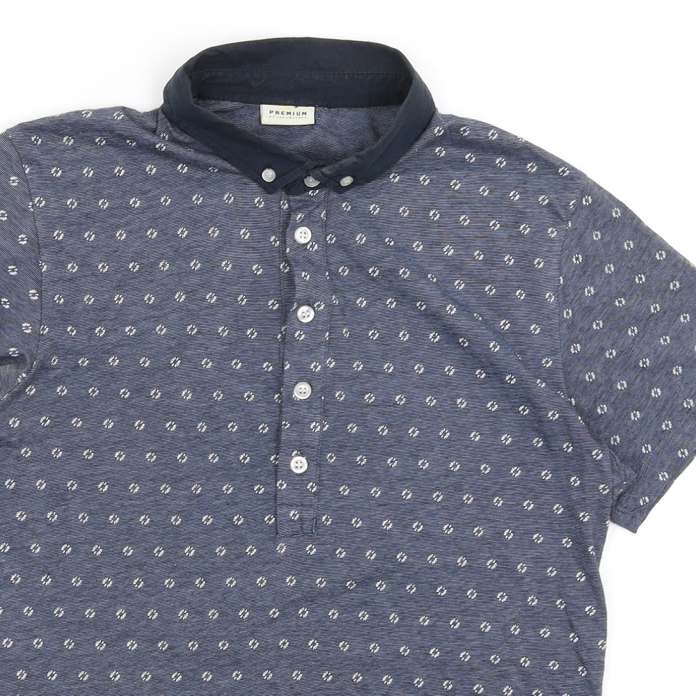 Jack Jones Mens Blue    Polo Size S