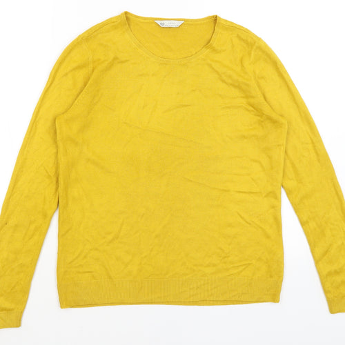 BHS Womens Yellow   Pullover Jumper Size 12