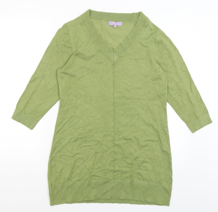 Michele Hope Womens Green   Pullover Jumper Size 10