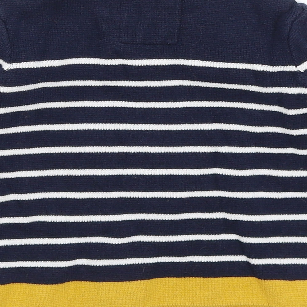 Jasper Conran Baby Blue Striped  Pullover Jumper Size 6-9 Months