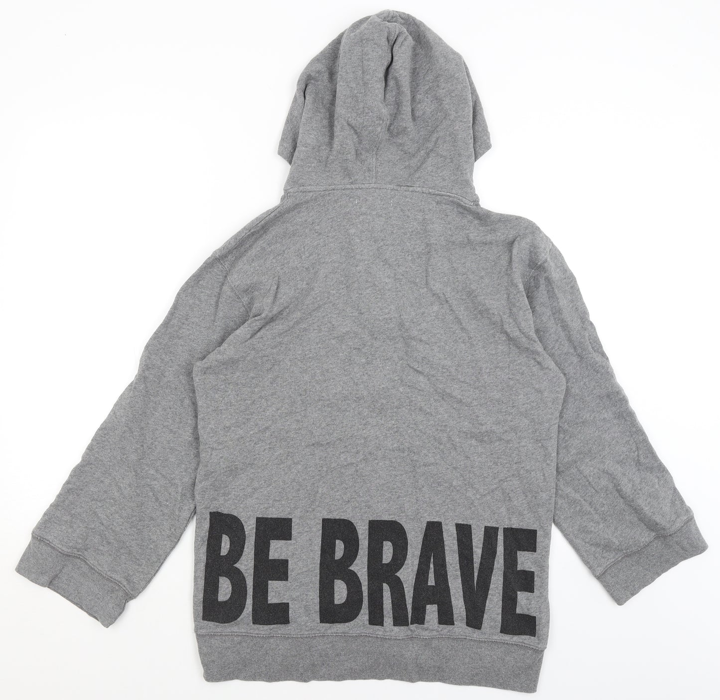 NEXT Womens Grey   Pullover Hoodie Size M  - Be Brave