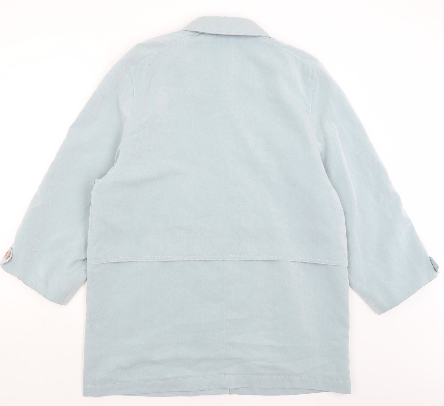 Preworn Womens Blue   Overcoat Coat Size L
