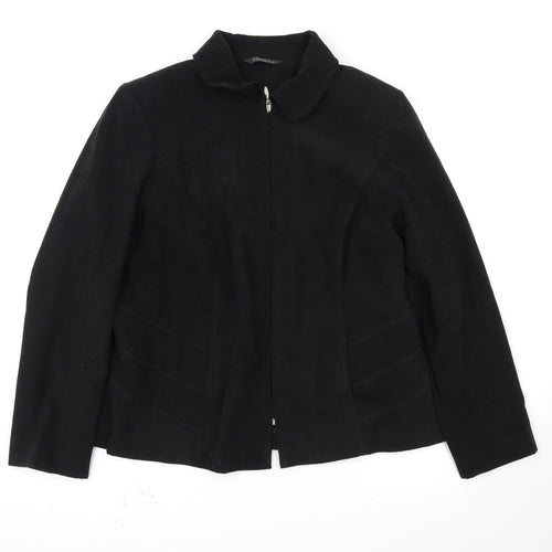 BM Womens Black   Jacket Coatigan Size 16