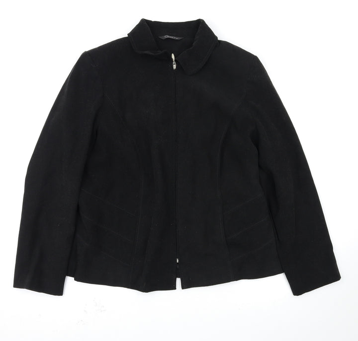 BM Womens Black   Jacket Coatigan Size 16