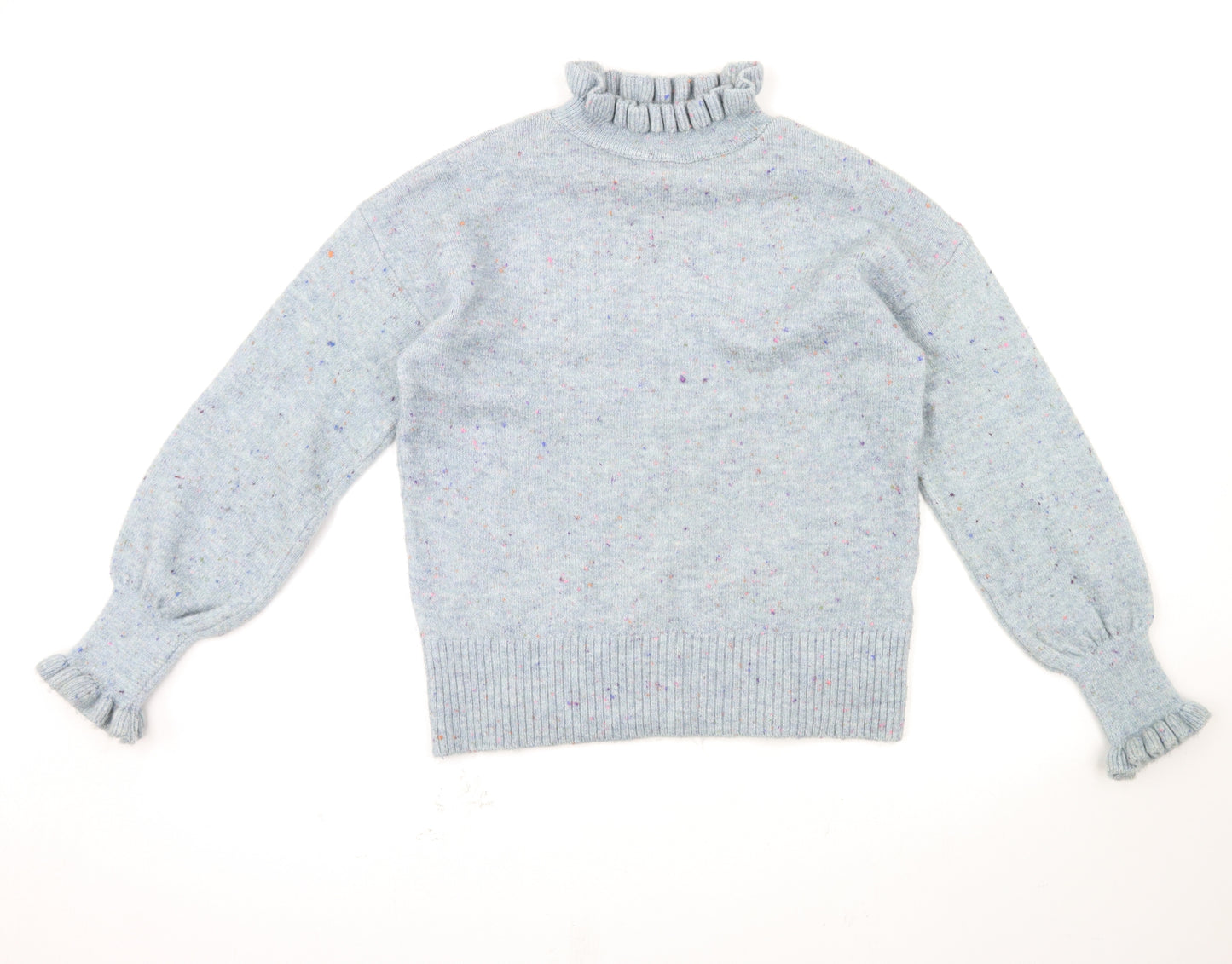NEXT Womens Blue Houndstooth  Pullover Jumper Size S