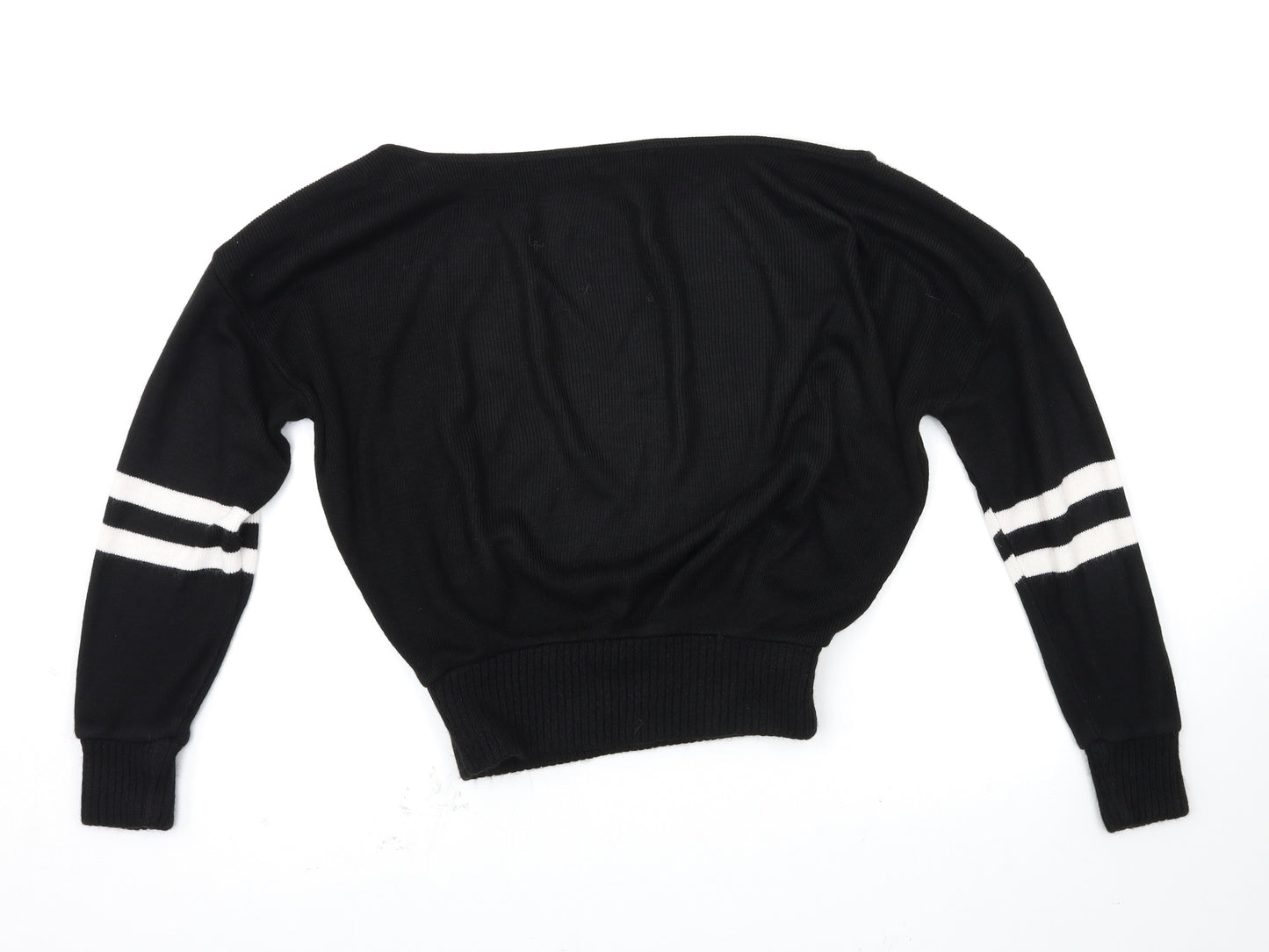 PRETTYLITTLETHING Womens Black   Pullover Jumper Size S