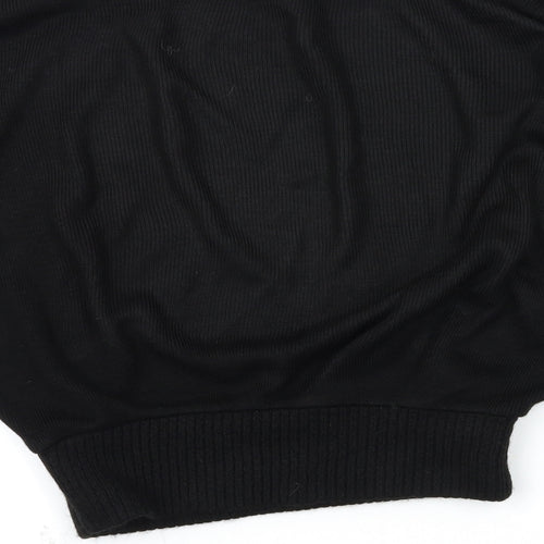 PRETTYLITTLETHING Womens Black   Pullover Jumper Size S