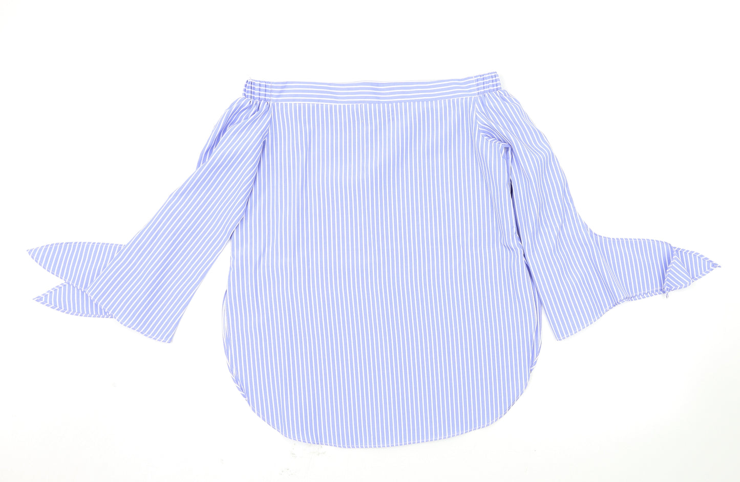 Parallel Lines Womens Blue Polka Dot  Basic Blouse Size XS