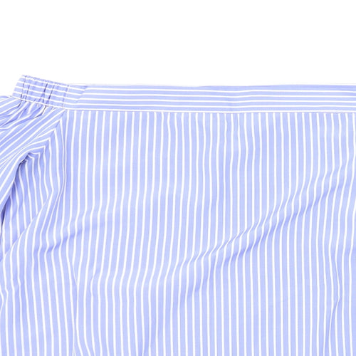 Parallel Lines Womens Blue Polka Dot  Basic Blouse Size XS