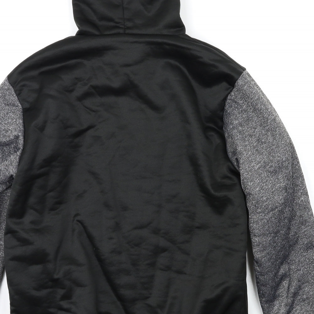 Preworn Mens Black   Full Zip Hoodie Size 2XL