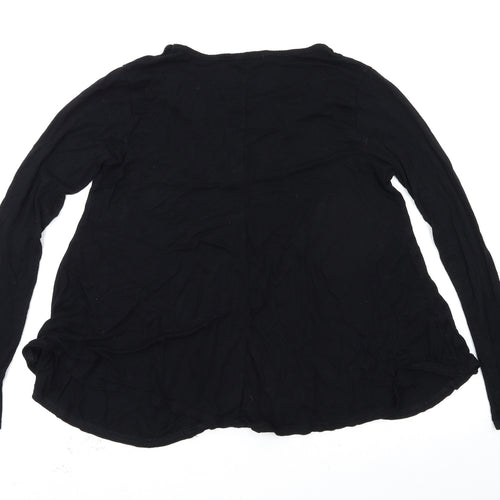 Boohoo Womens Black   Basic T-Shirt Size 8