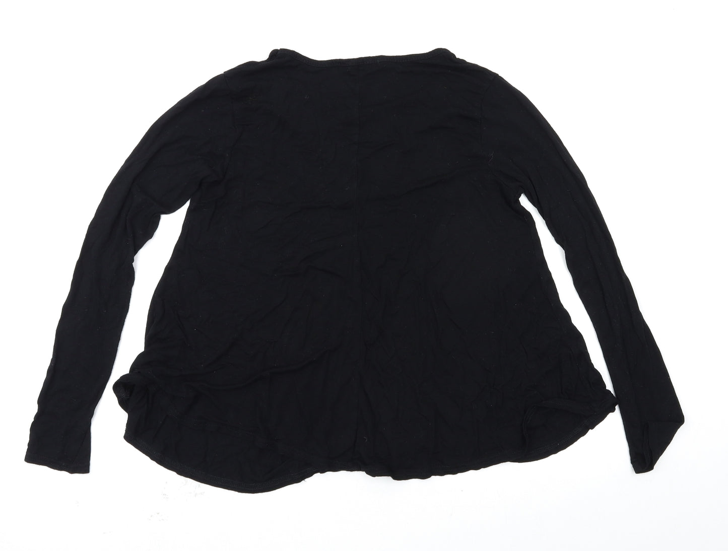 Boohoo Womens Black   Basic T-Shirt Size 8