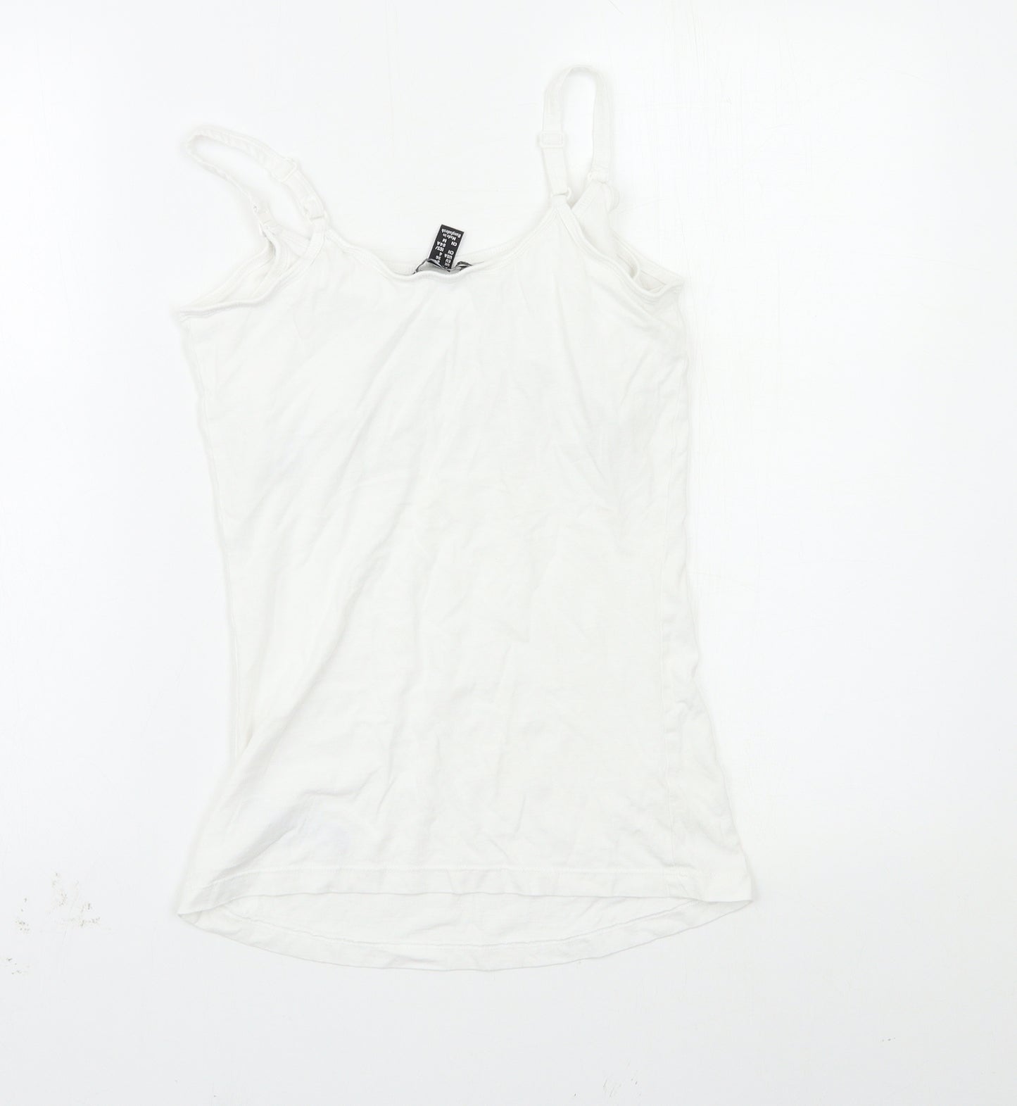 New Look Womens White   Basic Tank Size 8
