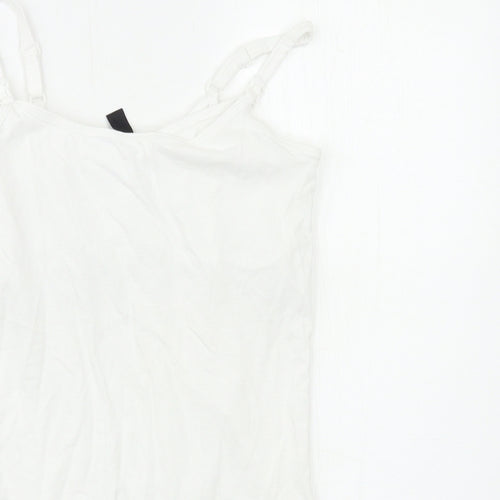 New Look Womens White   Basic Tank Size 8