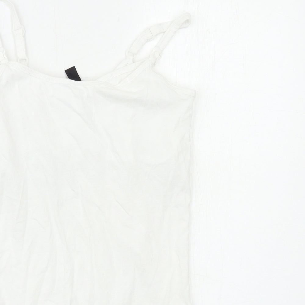 New Look Womens White   Basic Tank Size 8