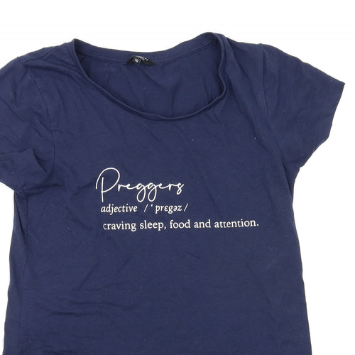Peacocks Womens Blue   Basic T-Shirt Size 10