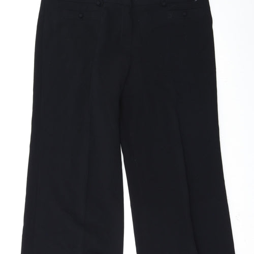 Preworn Womens Black   Trousers  Size 38 L25 in