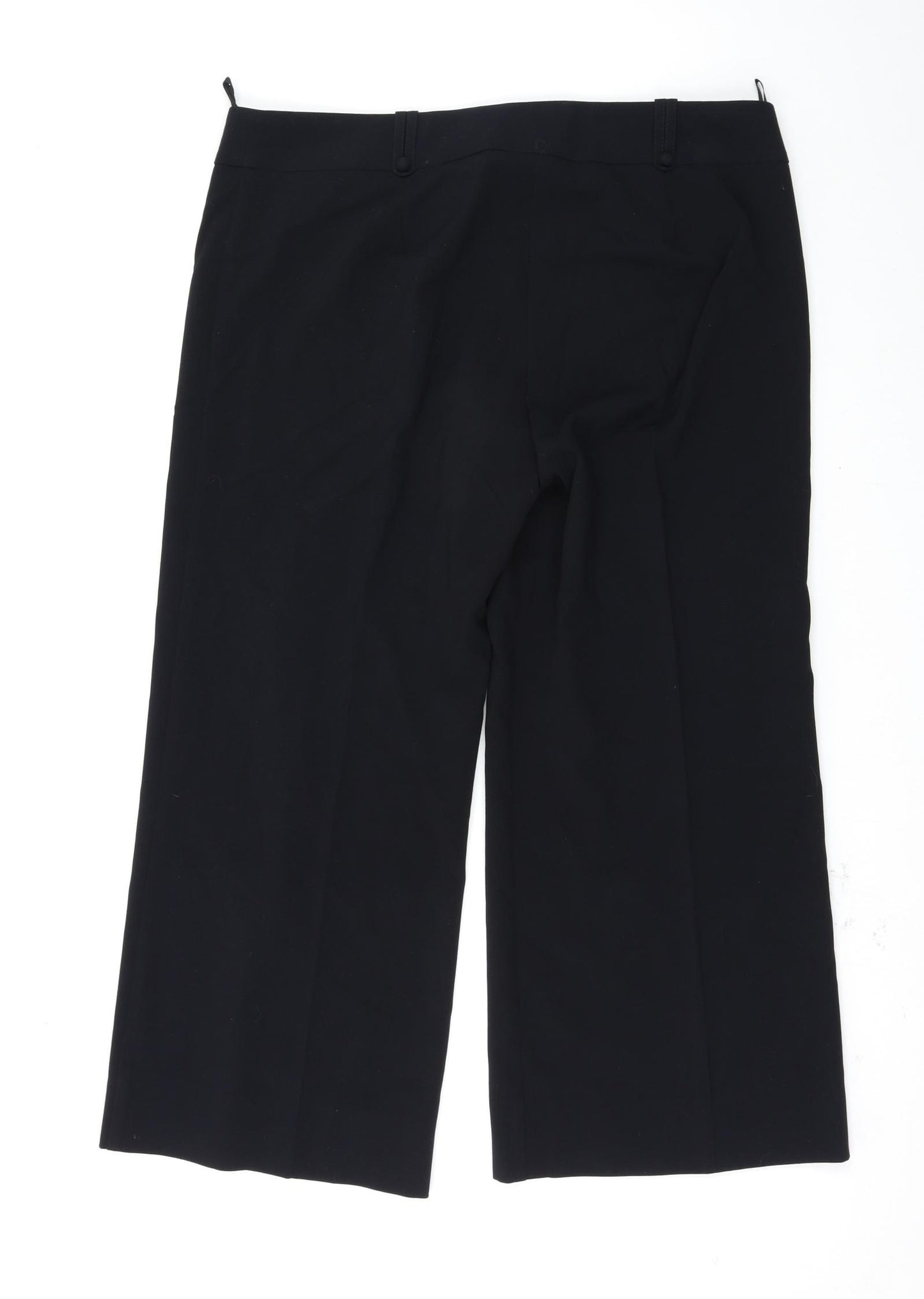 Preworn Womens Black   Trousers  Size 38 L25 in