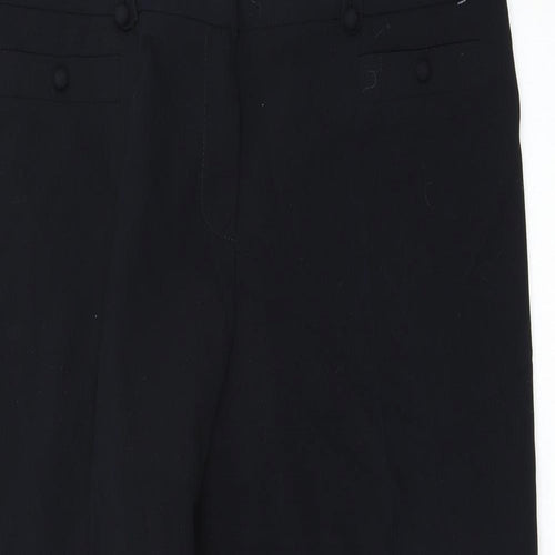 Preworn Womens Black   Trousers  Size 38 L25 in