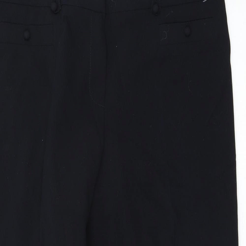 Preworn Womens Black   Trousers  Size 38 L25 in