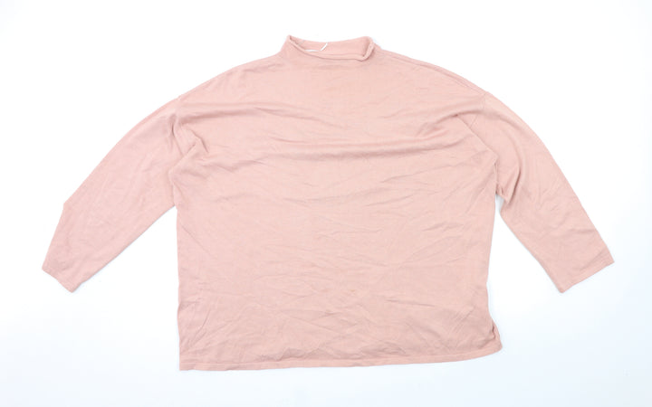 Body Flirt Womens Pink Pullover Jumper Size XL