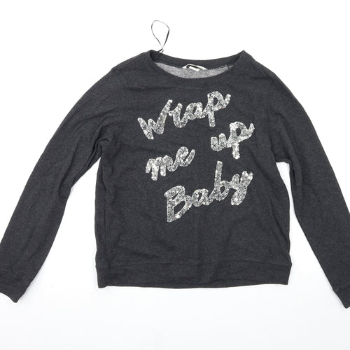 H&M Womens Grey   Pullover Jumper Size XS