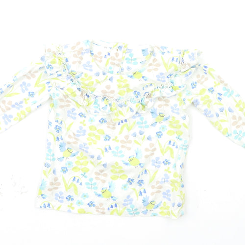 Marks and Spencer Girls Multicoloured Fair Isle  Basic T-Shirt Size 12-18 Months