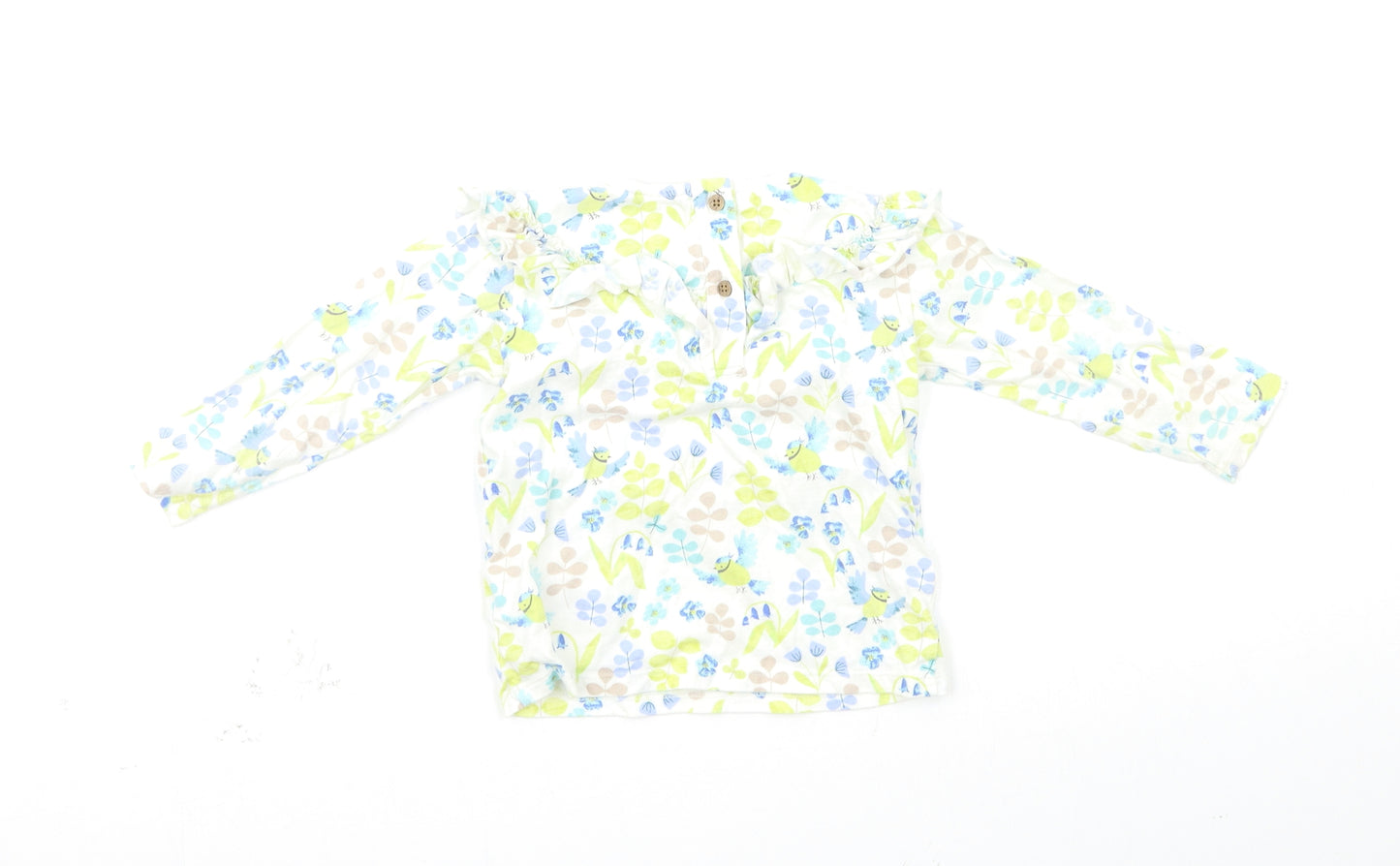 Marks and Spencer Girls Multicoloured Fair Isle  Basic T-Shirt Size 12-18 Months