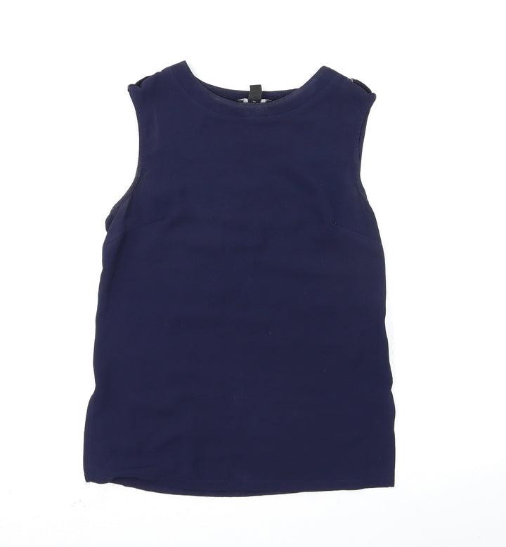 New Look Womens Blue Basic Tank Size 10