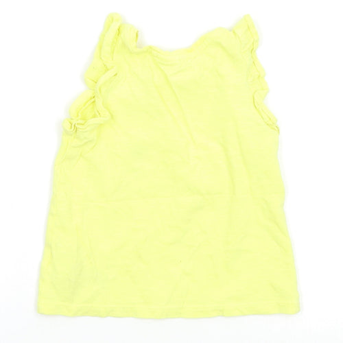 NEXT Girls Yellow   Pullover T-Shirt Size 9-12 Months