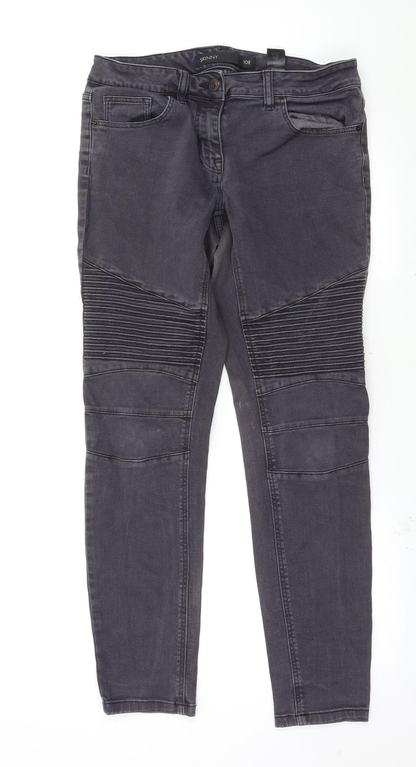 NEXT Womens Grey   Skinny Jeans Size 10 L29 in