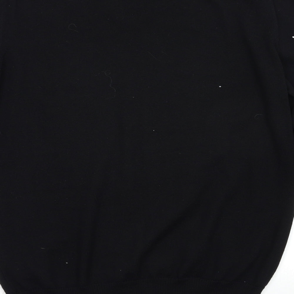 J.Lindeberg Mens Black   Pullover Jumper Size L