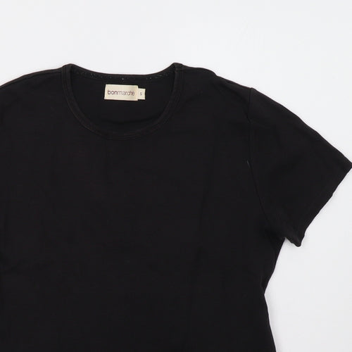 bonmarch Womens Black   Basic T-Shirt Size S
