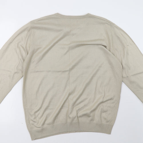 West Rock Mens Beige   Pullover Sweatshirt Size M
