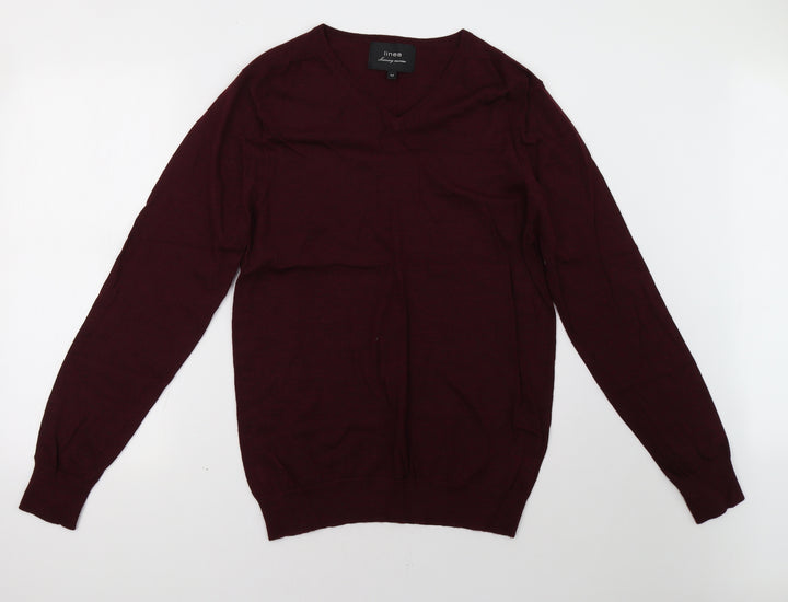 Linea Mens Red   Pullover Sweatshirt Size M