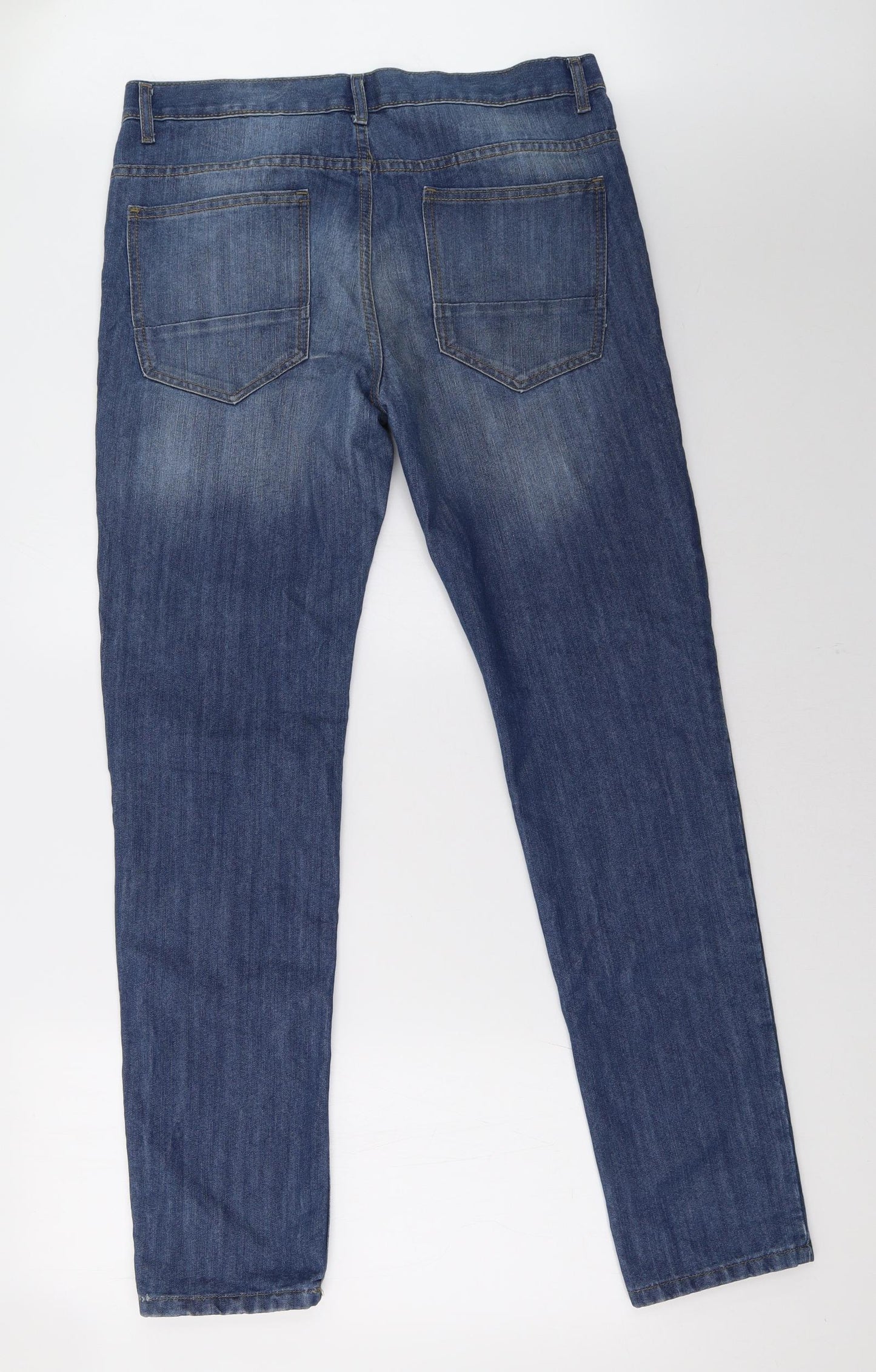Primark Mens Blue   Straight Jeans Size 34 L32 in