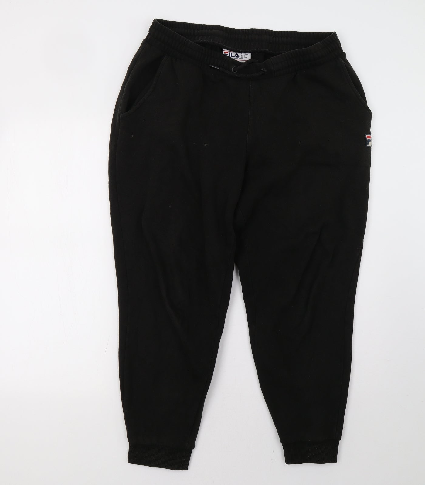 FILA Mens Black   Jogger Trousers Size L L28 in