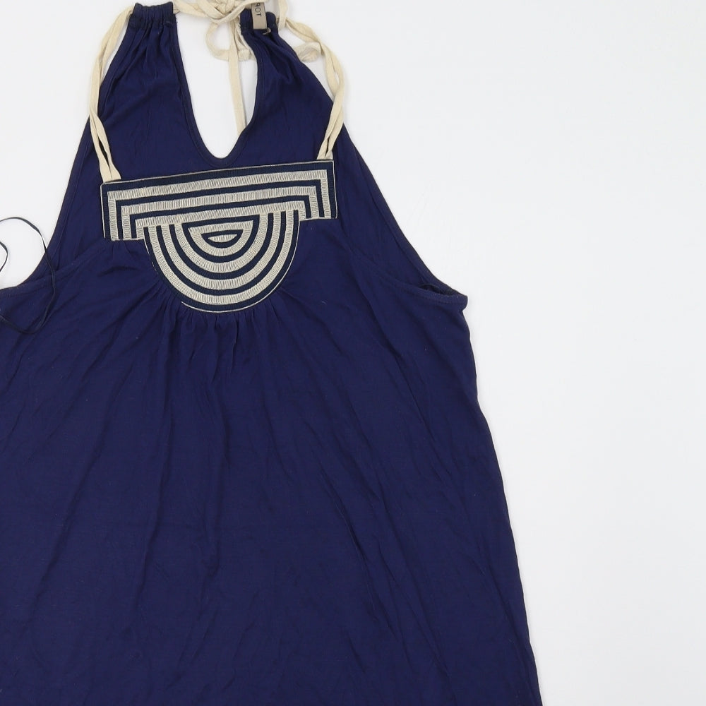 Topshop Womens Blue   Basic Tank Size 8