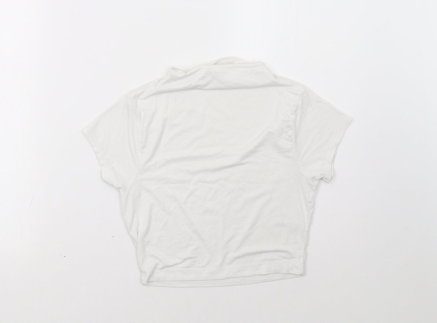 ASOS Womens White   Cropped T-Shirt Size 6