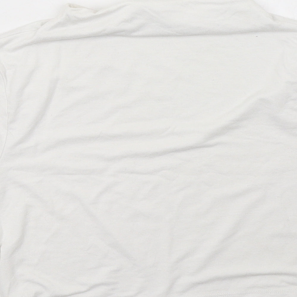 ASOS Womens White   Cropped T-Shirt Size 6