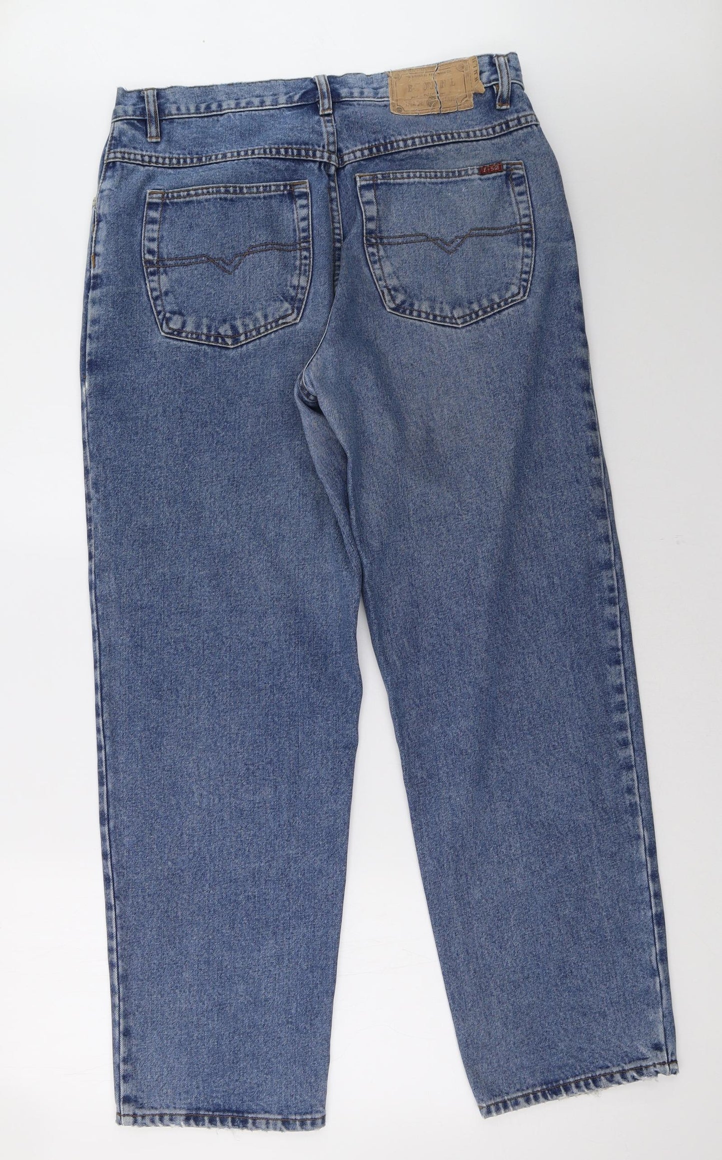b-52 Mens Blue  Denim Straight Jeans Size 34 L31 in