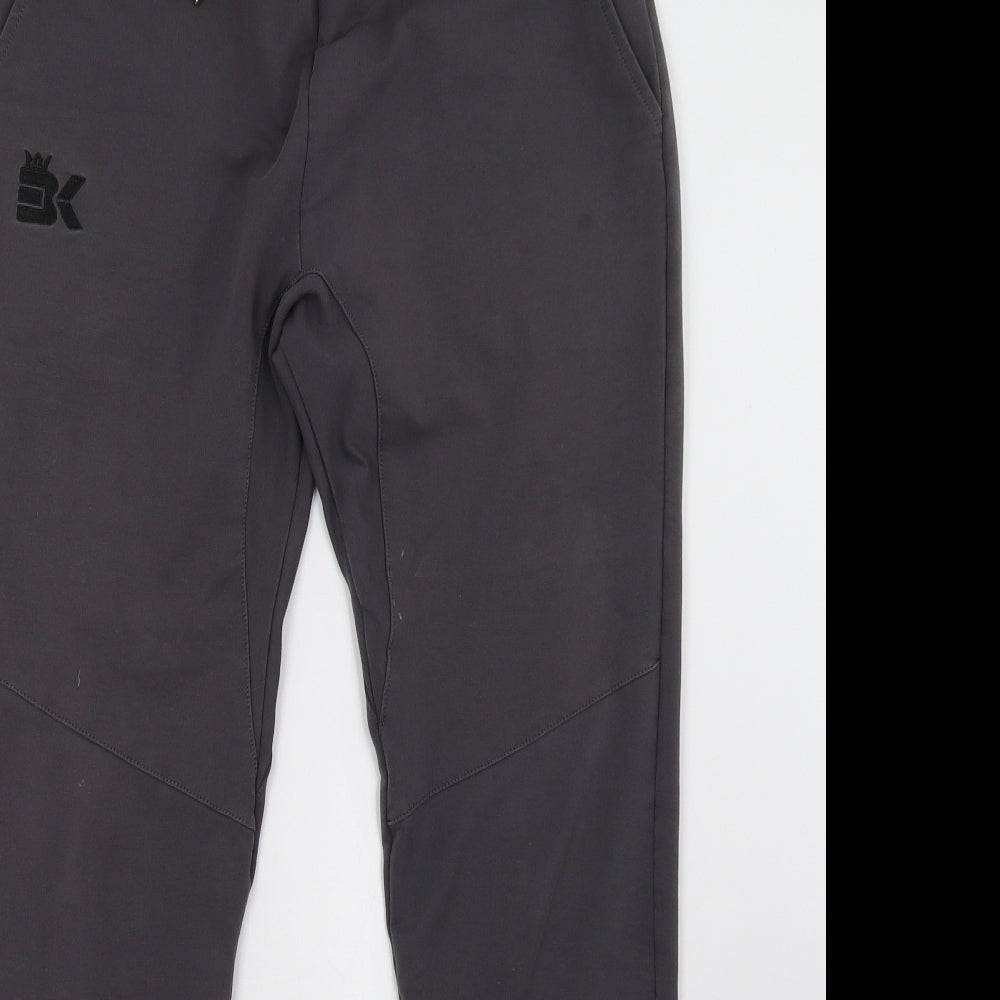 bk Mens Grey   Jogger Trousers Size M L32 in
