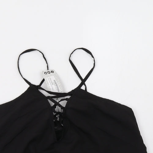 Boohoo Womens Black   Basic Tank Size 14