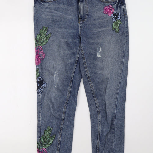 Sainsburys Womens Blue   Straight Jeans Size 8 L29 in