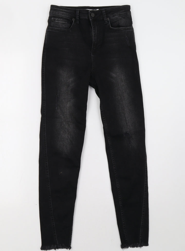 na-kd Womens Black Skinny Jeans Size 6 L28 in