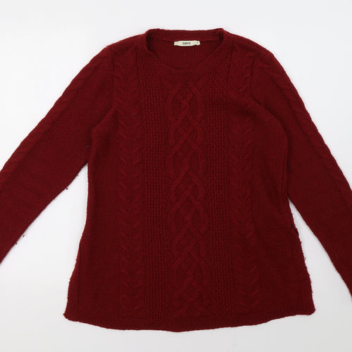 Oasis Womens Red   Pullover Sweatshirt Size S
