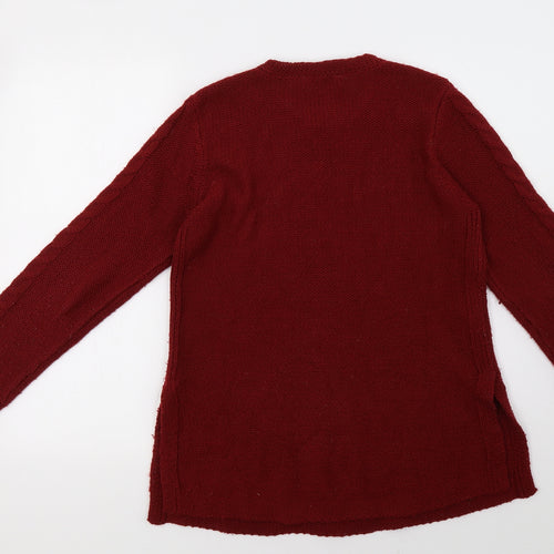Oasis Womens Red   Pullover Sweatshirt Size S